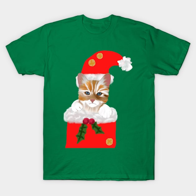 Kittens for Christmas T-Shirt by Orikall